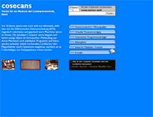 Tablet Screenshot of cosecans.ch